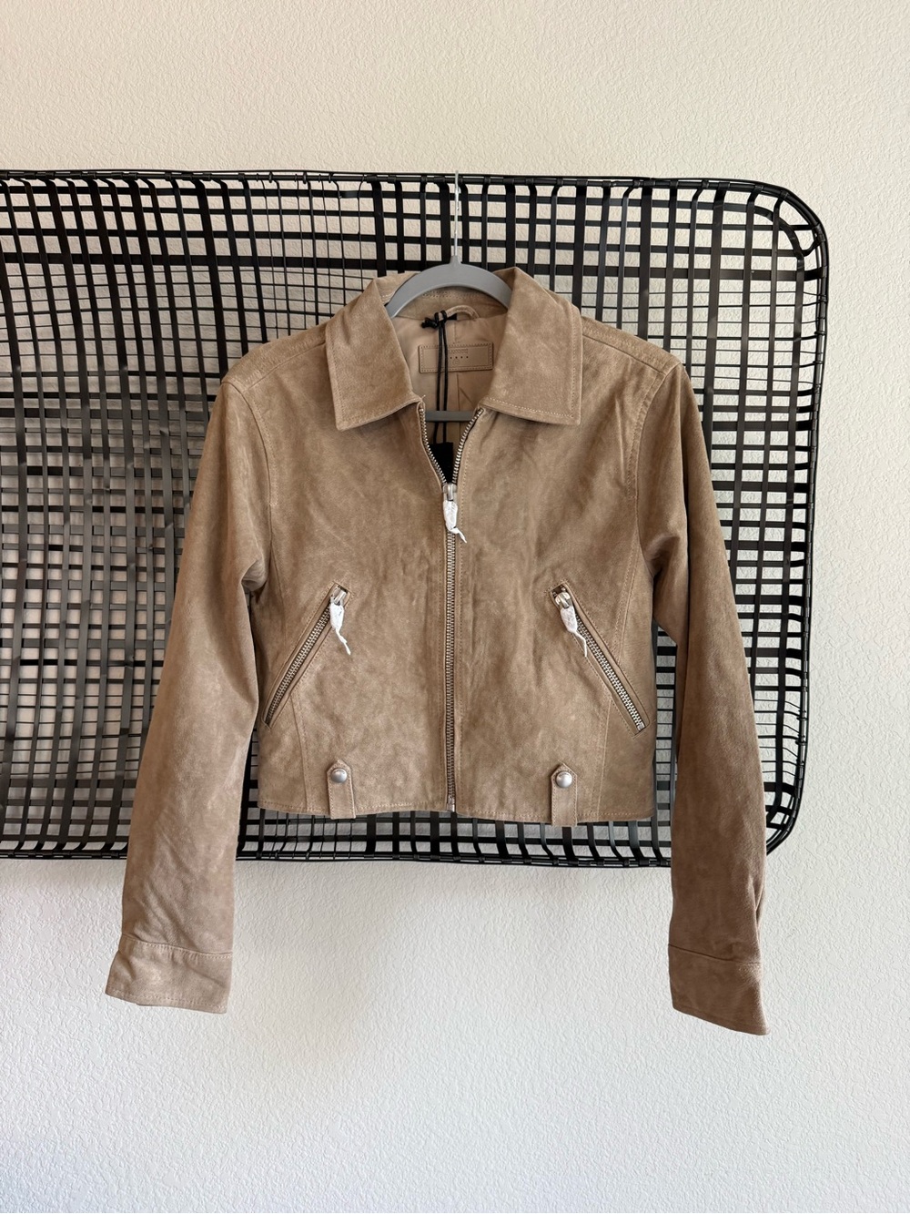 Anthropologie BlankNYC crop suede jacket